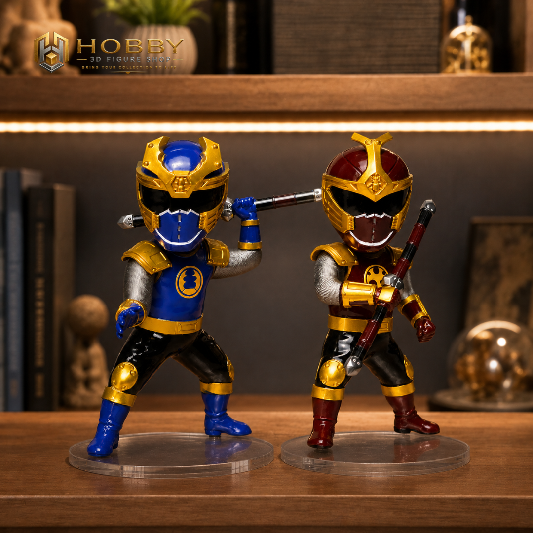 Mô hình Chibi 3D Ninja Storm - Set Thunder Ranger