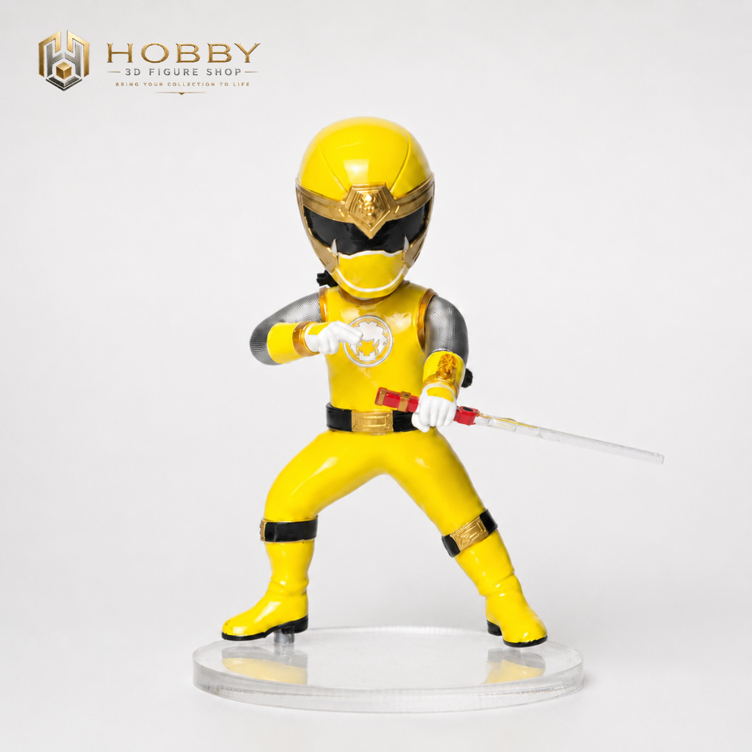 Mô hình Chibi 3D Ninja Storm - Yellow Ranger