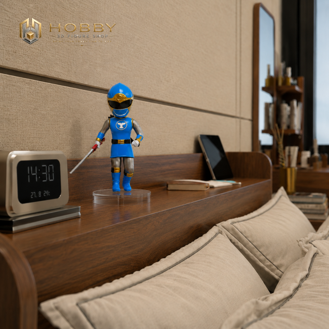 Mô hình Chibi 3D Ninja Storm - Blue Ranger