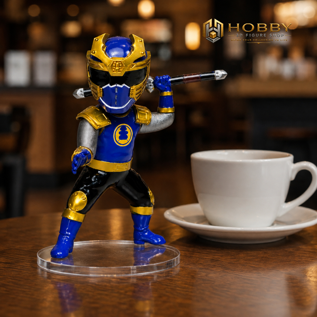 Mô hình Chibi 3D Ninja Storm - Navy Thunder Ranger