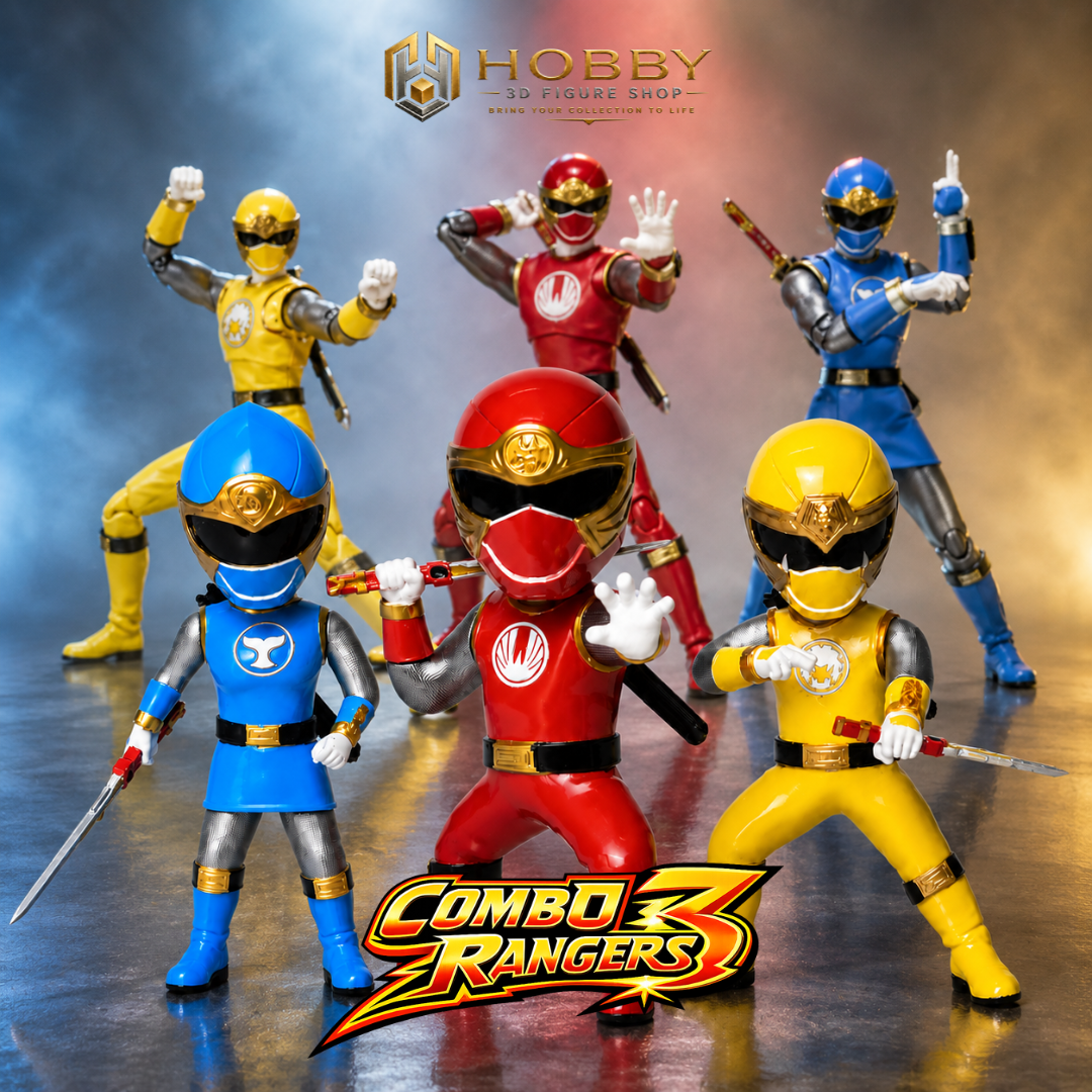 Mô hình Chibi 3D Ninja Storm - Set 3 Wind Ninja