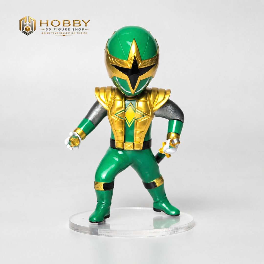 Mô hình Chibi 3D Ninja Storm - Green Samurai Ranger