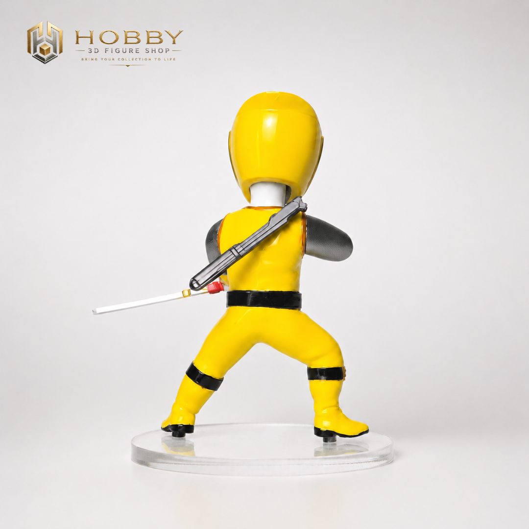 Mô hình Chibi 3D Ninja Storm - Yellow Ranger