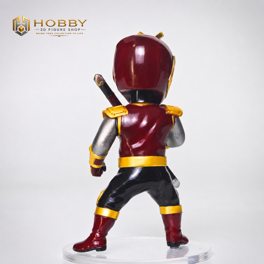 Mô hình Chibi 3D Ninja Storm - Crimson Thunder Ranger