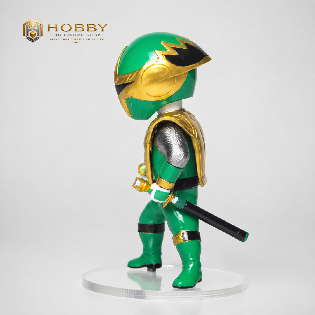 Mô hình Chibi 3D Ninja Storm - Green Samurai Ranger