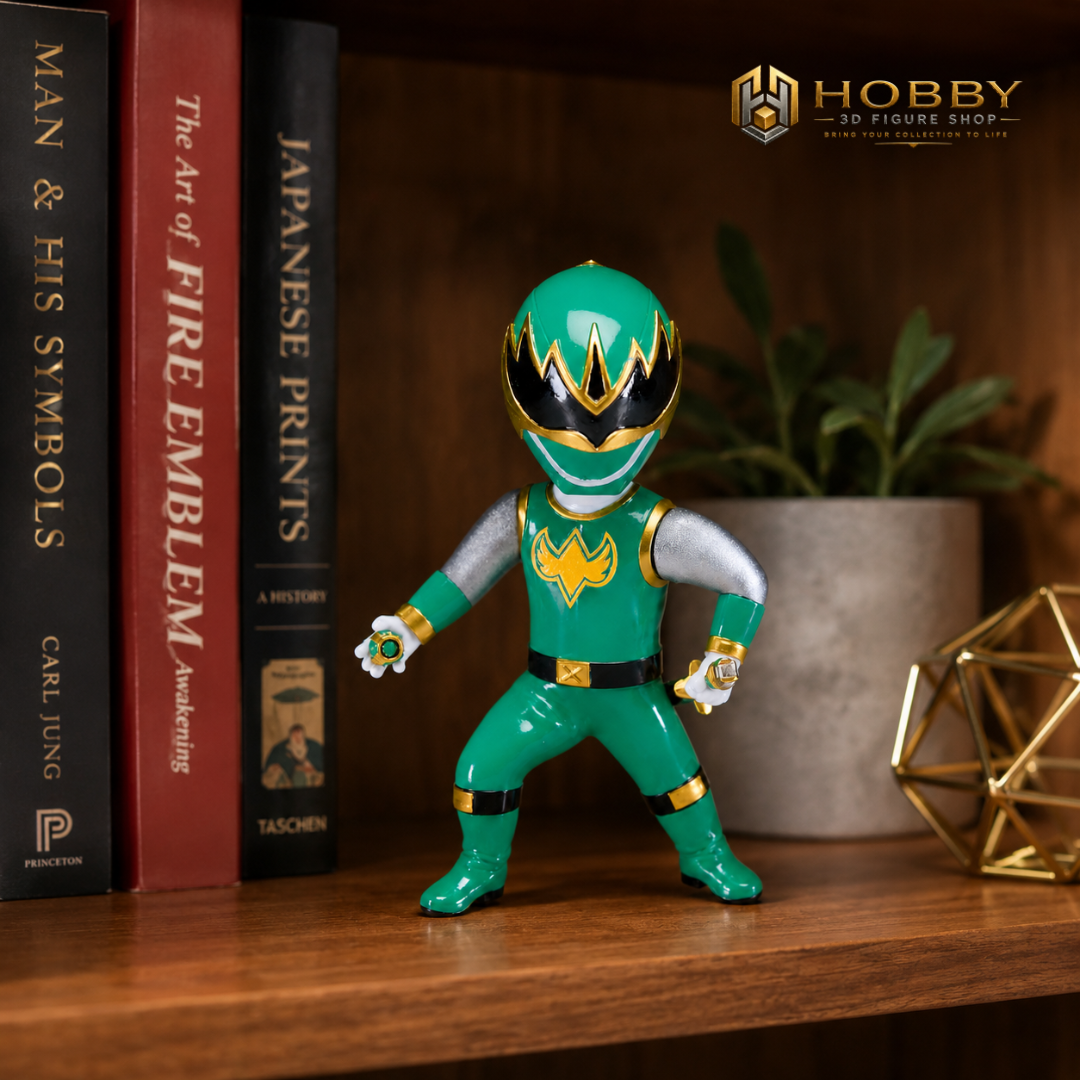 Mô hình Chibi 3D Ninja Storm - Green Samurai Ranger