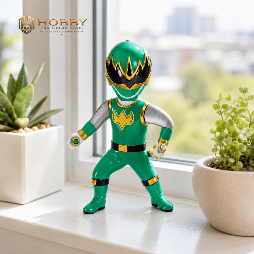 Mô hình Chibi 3D Ninja Storm - Green Samurai Ranger